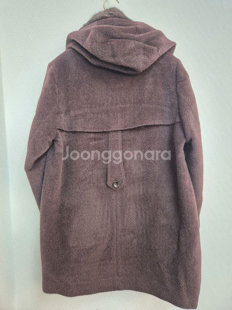 올리비아 로렌 밍크 후드 코트 100--10