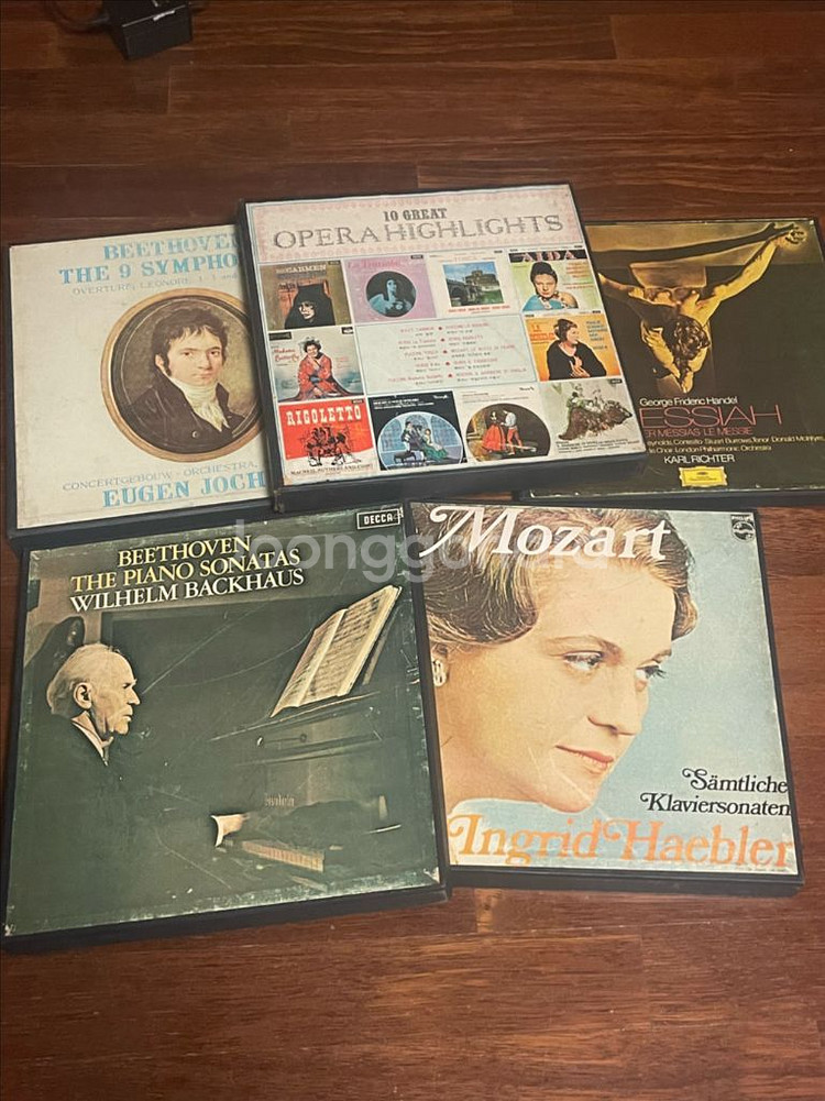 클래식 LP 레코드 5장 세트 총 40장--0