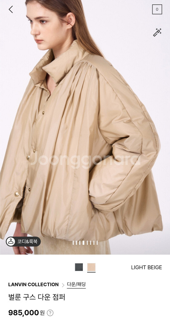 랑방 벌룬 구스다운 점퍼 55--5