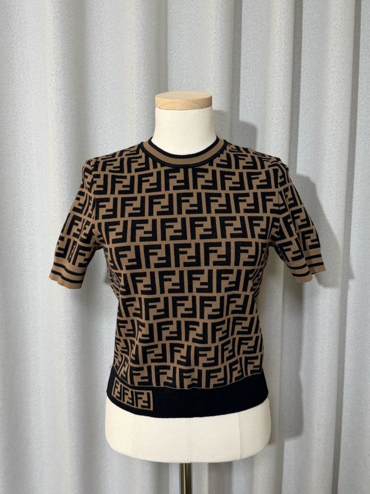 펜디 FF로고 반팔 니트-미착용 새상품--0