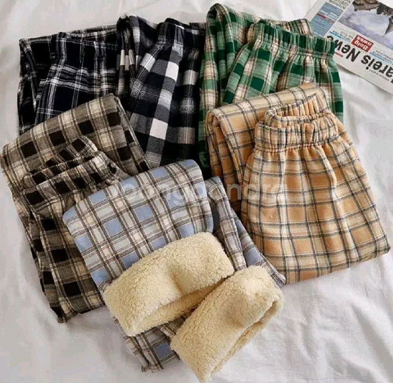 양털 수면바지 4개 색상 랜덤--0