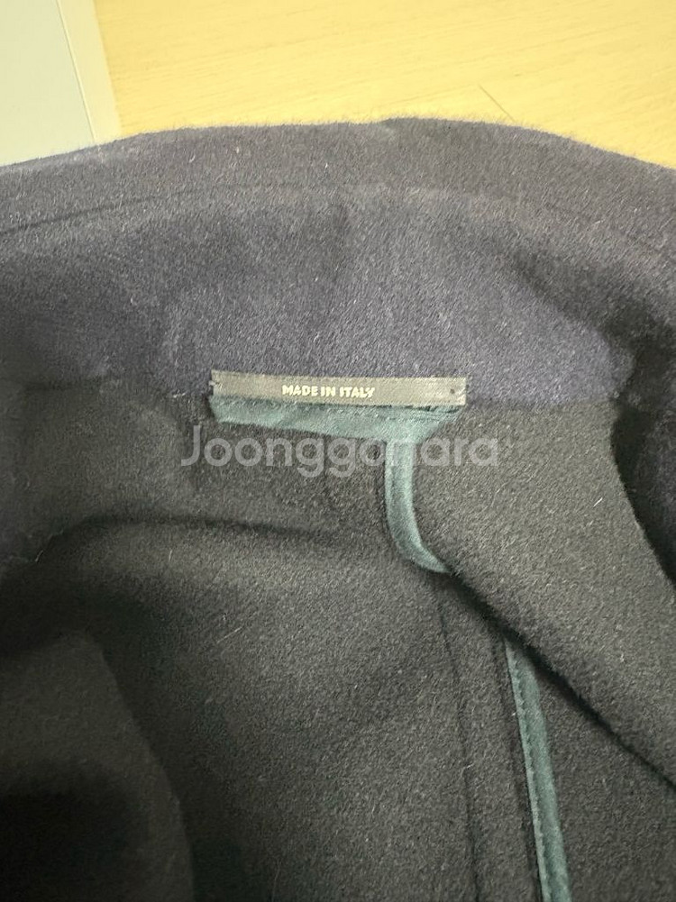 에르메스 더블 울 코트 네이비--7