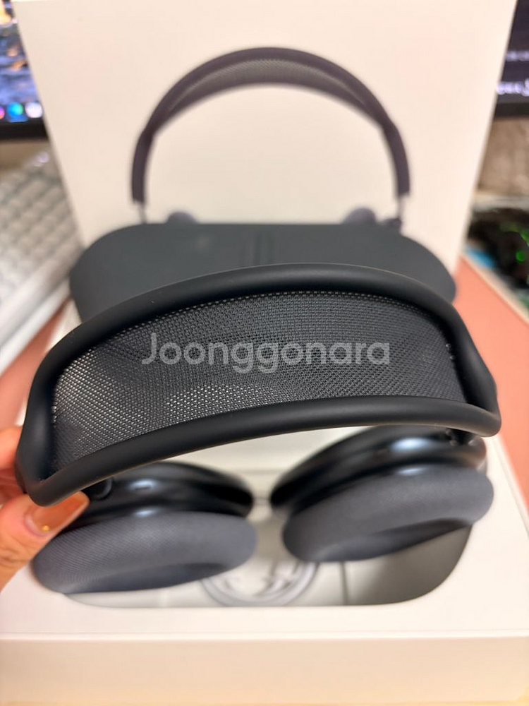 보증남음 에어팟 맥스 미드나잇 풀박스 s급 정품--2