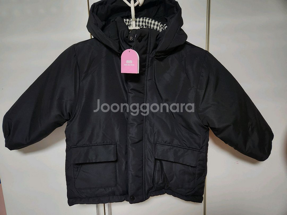 새옷) 130사이즈 쌍둥이 양면패딩 2장 일괄--0