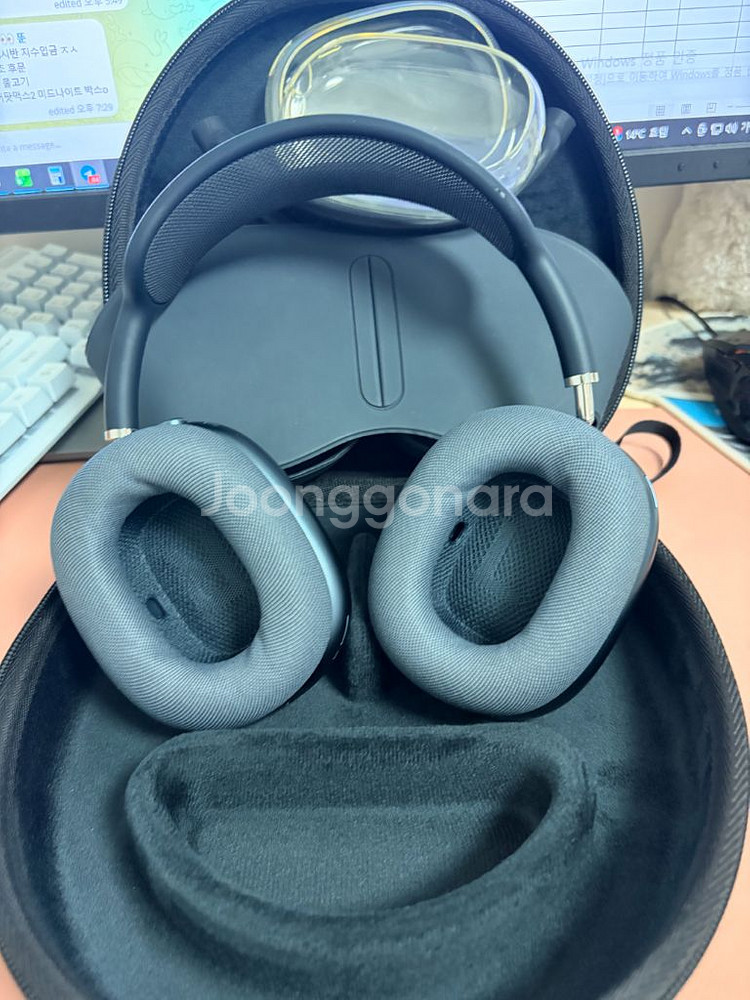 S급 에어팟 맥스 c타입 미드나잇 단품 케이스 파우치--6