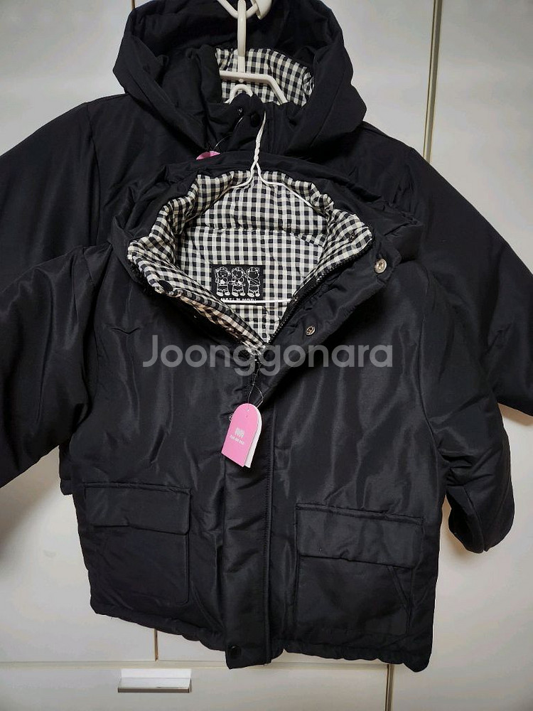 새옷) 130사이즈 쌍둥이 양면패딩 2장 일괄--4