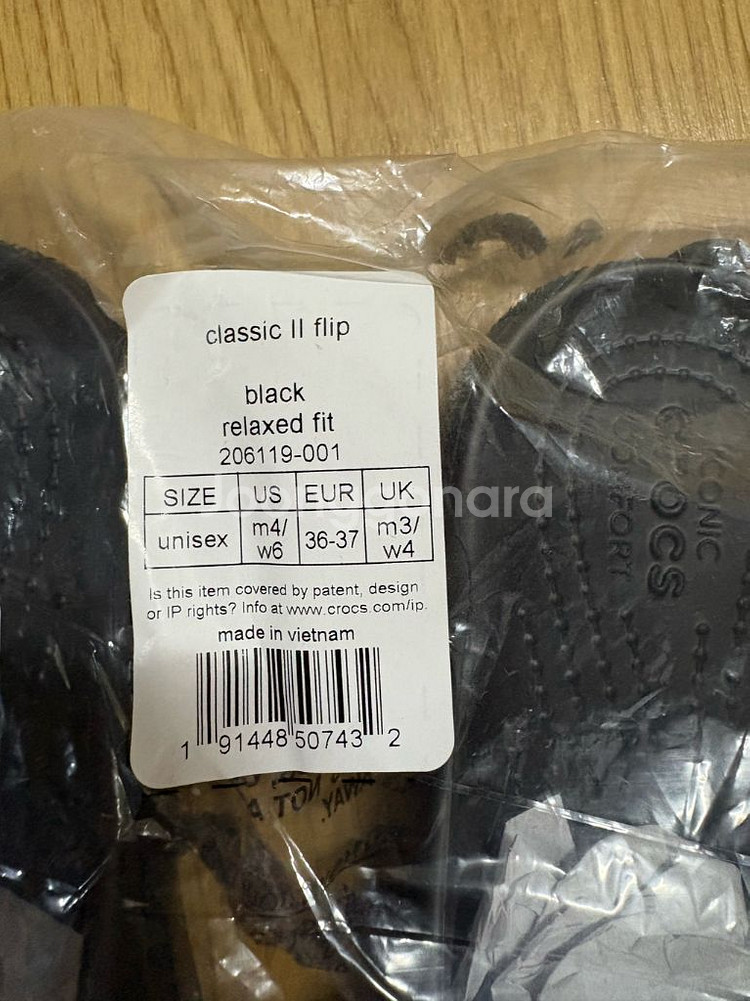 크록스 쪼리 36-37 새상품--1