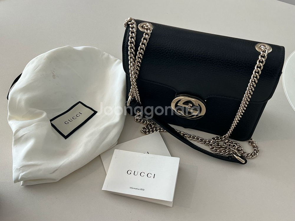 구찌 인터로킹 체인백 스몰--0