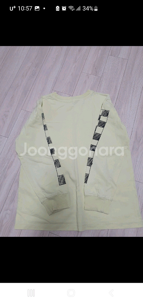 HIRO 히로 체크 긴팔 티셔츠 140--1