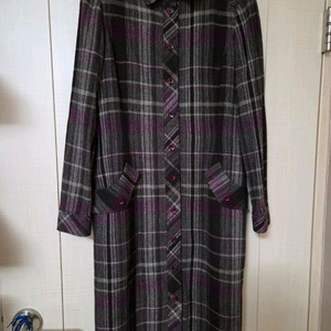 크로코다일 여성 체크 셔츠 원피스 55 66