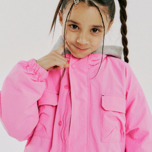 히로 블랭크 윈드브레이커 자켓 팬츠 세트 핑크160