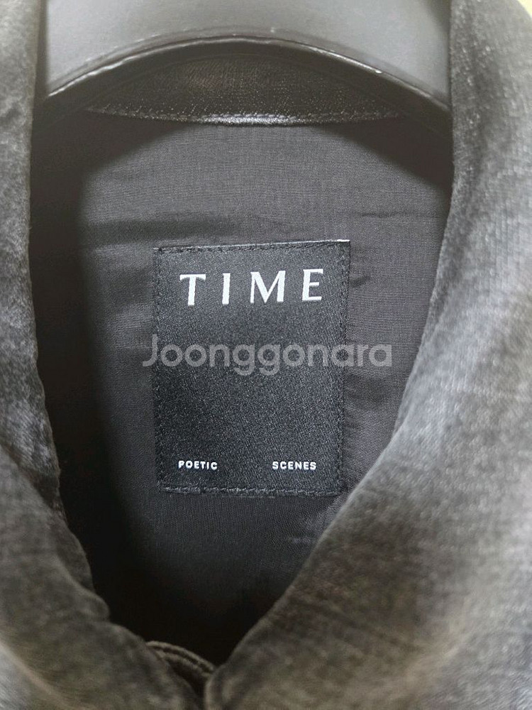 타임 흑청 데님 자켓--1