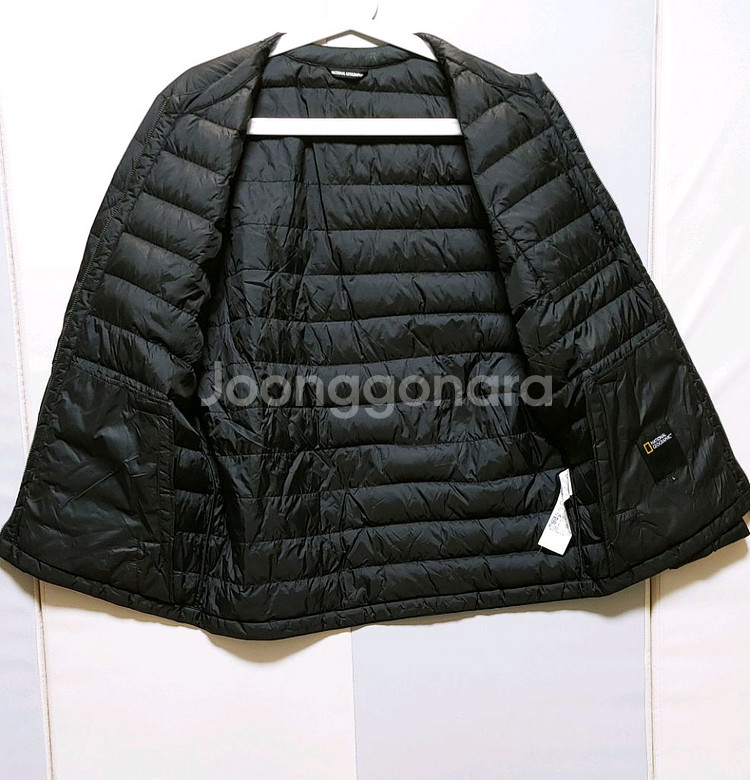 [XL] 내셔널지오그래픽 경량 패딩점퍼 블랙525--1