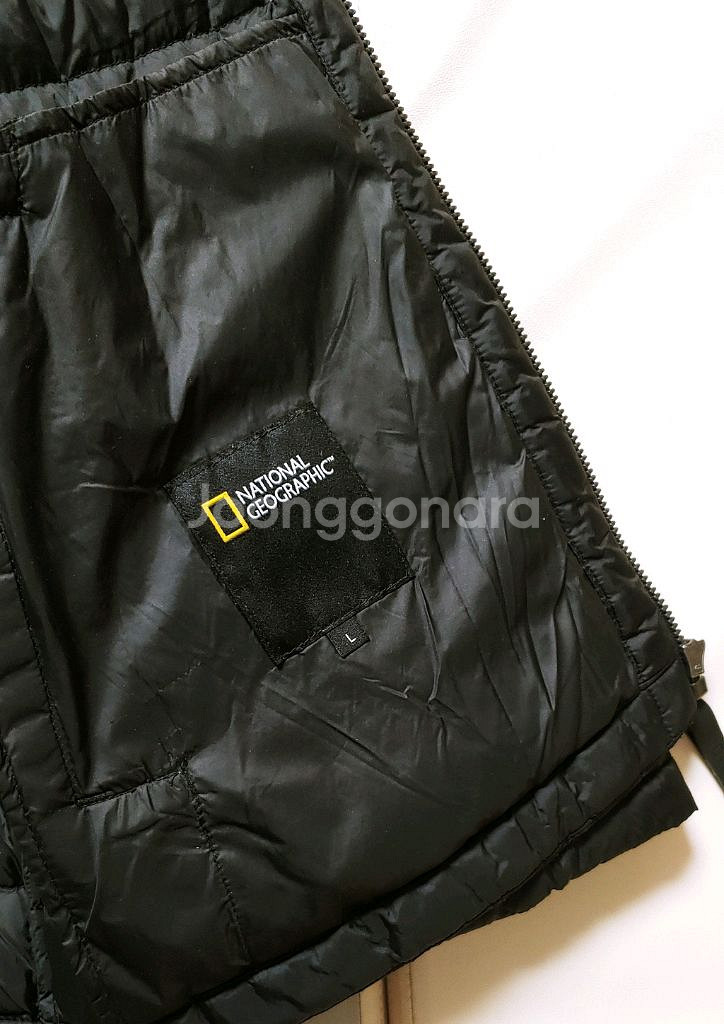 [XL] 내셔널지오그래픽 경량 패딩점퍼 블랙525--2