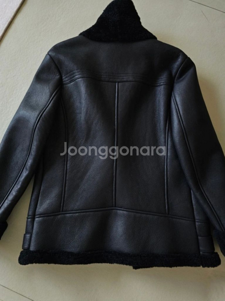 여성 천연양털 양가죽 무스탕 자켓--4