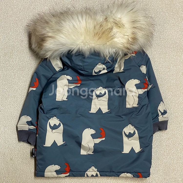 (정품) 리미떼두두 베어 라쿤퍼 패딩 M 5-6세--2