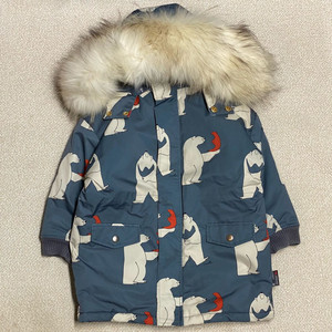 (정품) 리미떼두두 베어 라쿤퍼 패딩 M 5-6세