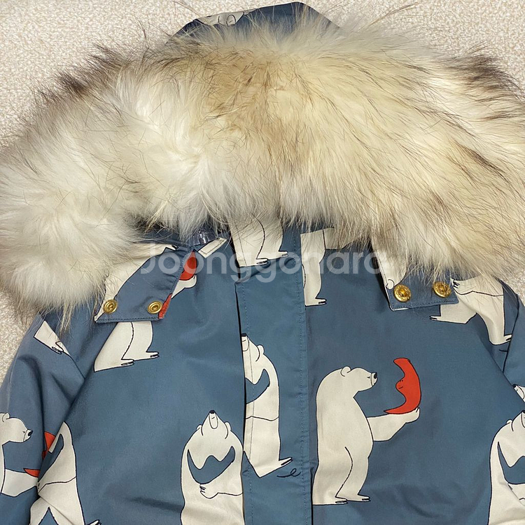 (정품) 리미떼두두 베어 라쿤퍼 패딩 M 5-6세--1