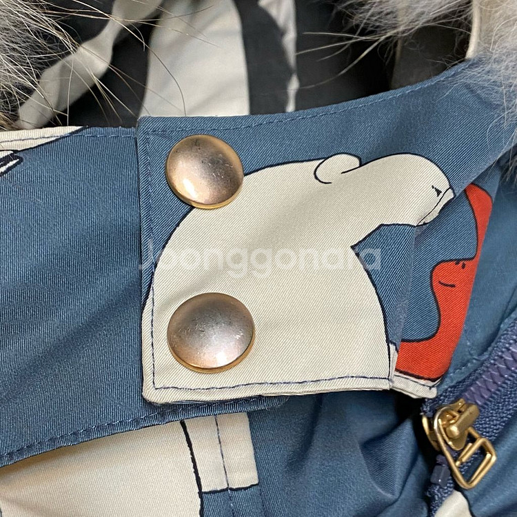 (정품) 리미떼두두 베어 라쿤퍼 패딩 M 5-6세--7