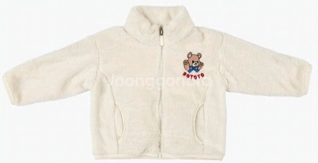 로토토베베 아이보리 뽀글이 후리스 보아털 점퍼 110--1