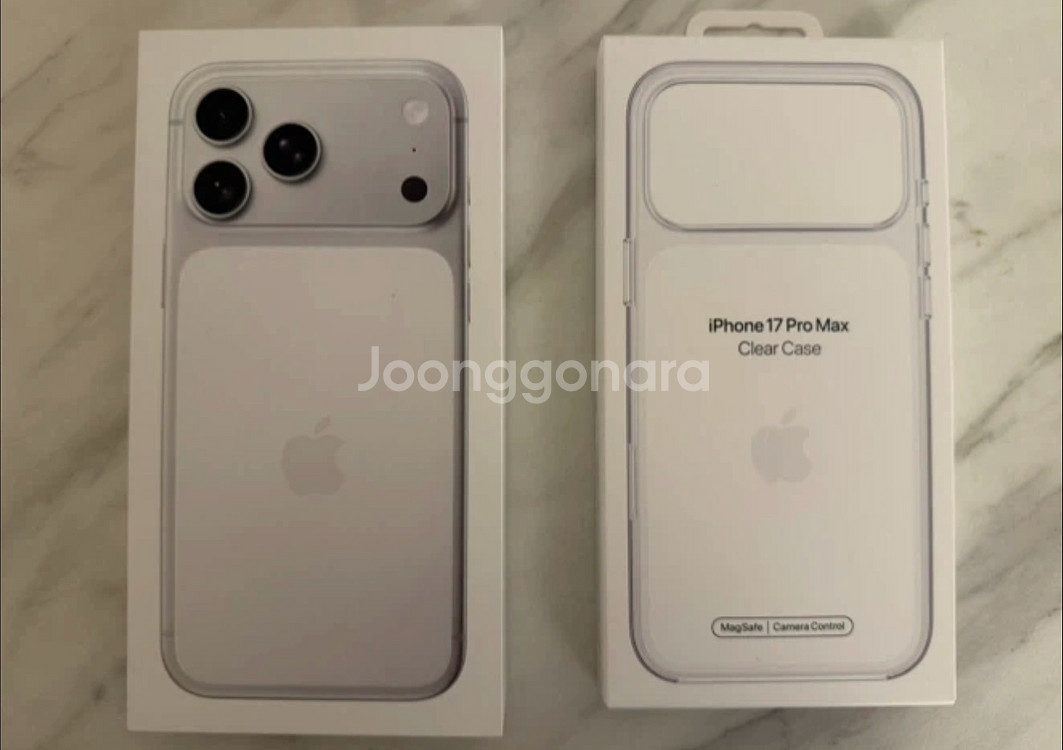 (자급제) 아이폰17프로맥스 실버 +정품케이스 판매--3
