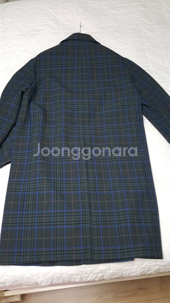 타임옴므 남자 체크코트 팝니다--1