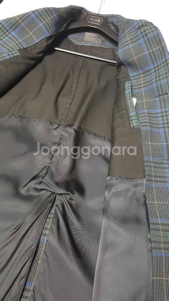 타임옴므 남자 체크코트 팝니다--3