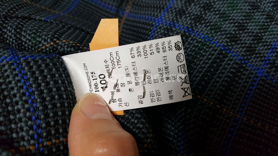 타임옴므 남자 체크코트 팝니다--4