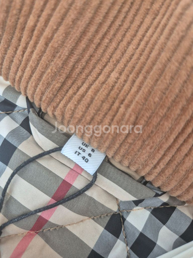 버버리 퀼팅 자켓 uk8--7