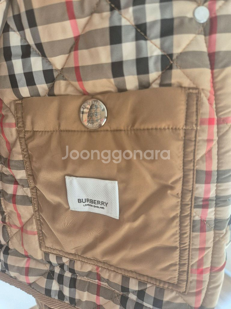 버버리 퀼팅 자켓 uk8--4