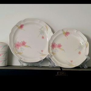 빈티지 한국도자기 대접시 2장