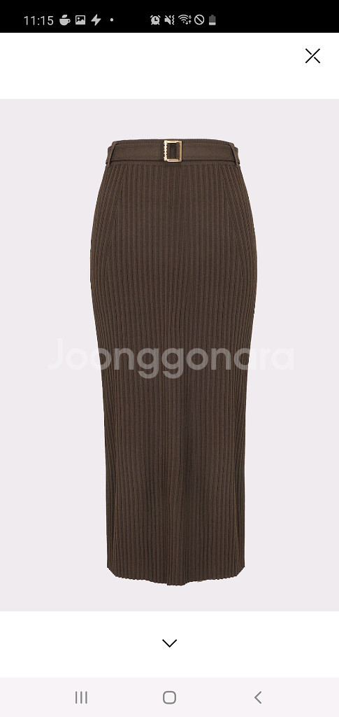 타임 리브드 모크넥 & 벨티드 스커트 셋업--6