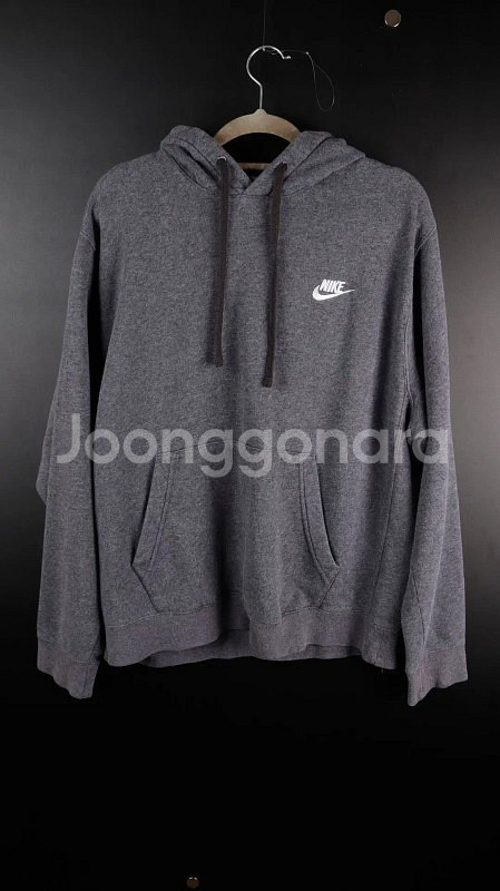 [L] 나이키 차콜 후드티--0