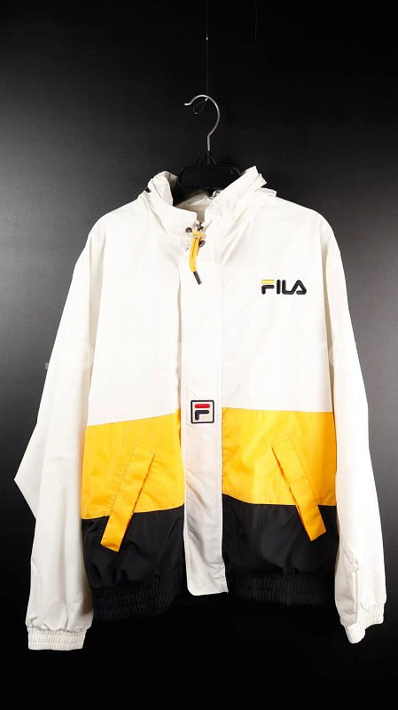 [S] 휠라 삼색 밴딩 바람막이--0