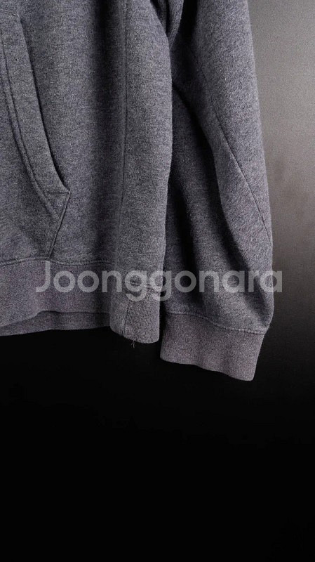 [L] 나이키 차콜 후드티--3