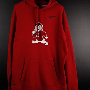 [L] 나이키 불독 레드 후드티