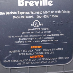 브레빌 BES870XL 에스프레소 머신