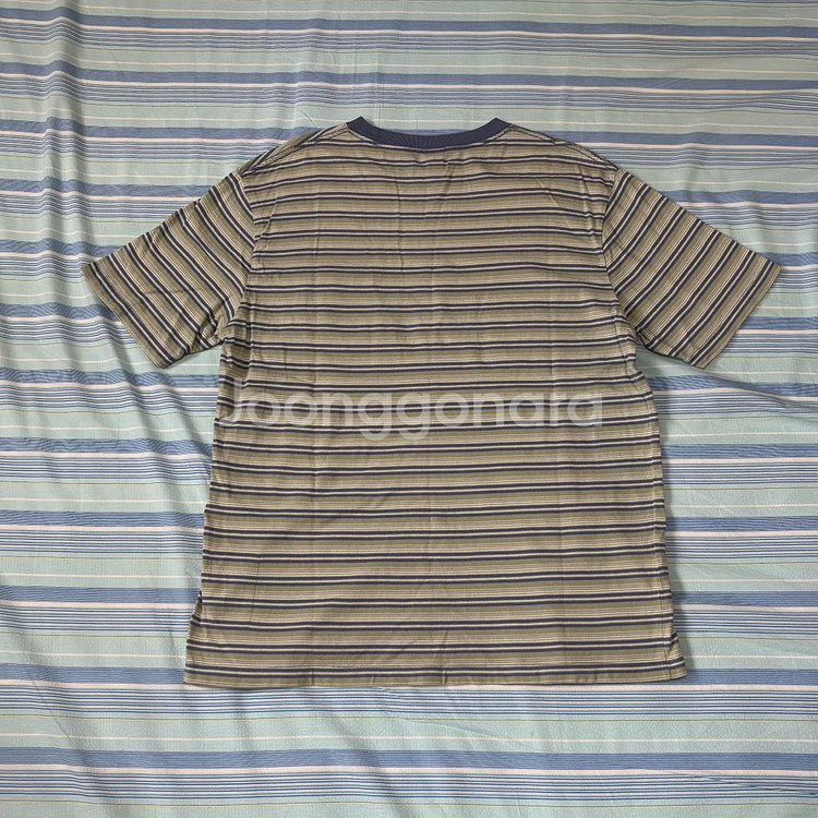 카키스 워시드 보더 티셔츠 (주우재/레드벨벳 슬기)--4