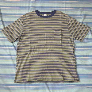 카키스 워시드 보더 티셔츠 (주우재/레드벨벳 슬기)