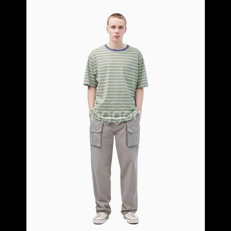 카키스 워시드 보더 티셔츠 (주우재/레드벨벳 슬기)--8