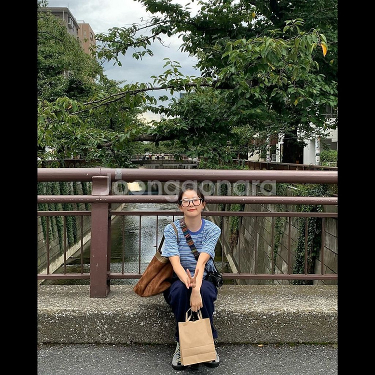 카키스 워시드 보더 티셔츠 (주우재/레드벨벳 슬기)--6