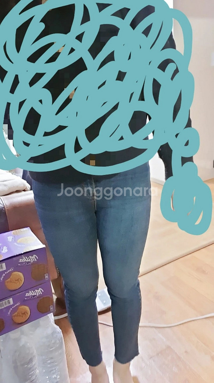 여성 기모청바지 #캔마트 #27사이즈--1