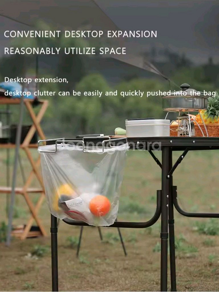 캠핑 봉투걸이 캠핑 테이블 봉투거치대--2