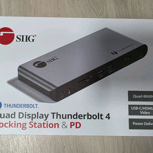 SIIG 썬더볼트4 도킹스테이션 윈도우/맥북 독 판매