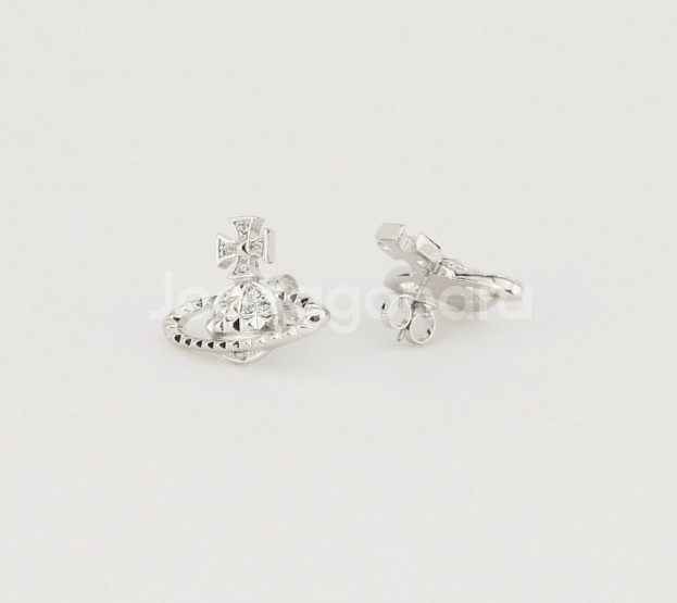 비비안웨스트우드 메이페어 바스 릴리프 귀걸이 실버--5