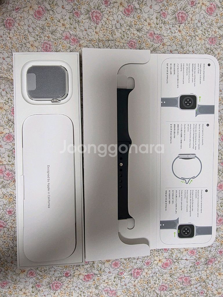 애플워치 SE 2세대 44mm 실버 sk 셀룰러버전 팜--1