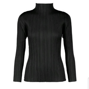 플리츠플리즈 베이직 반목탑 블랙4사이즈