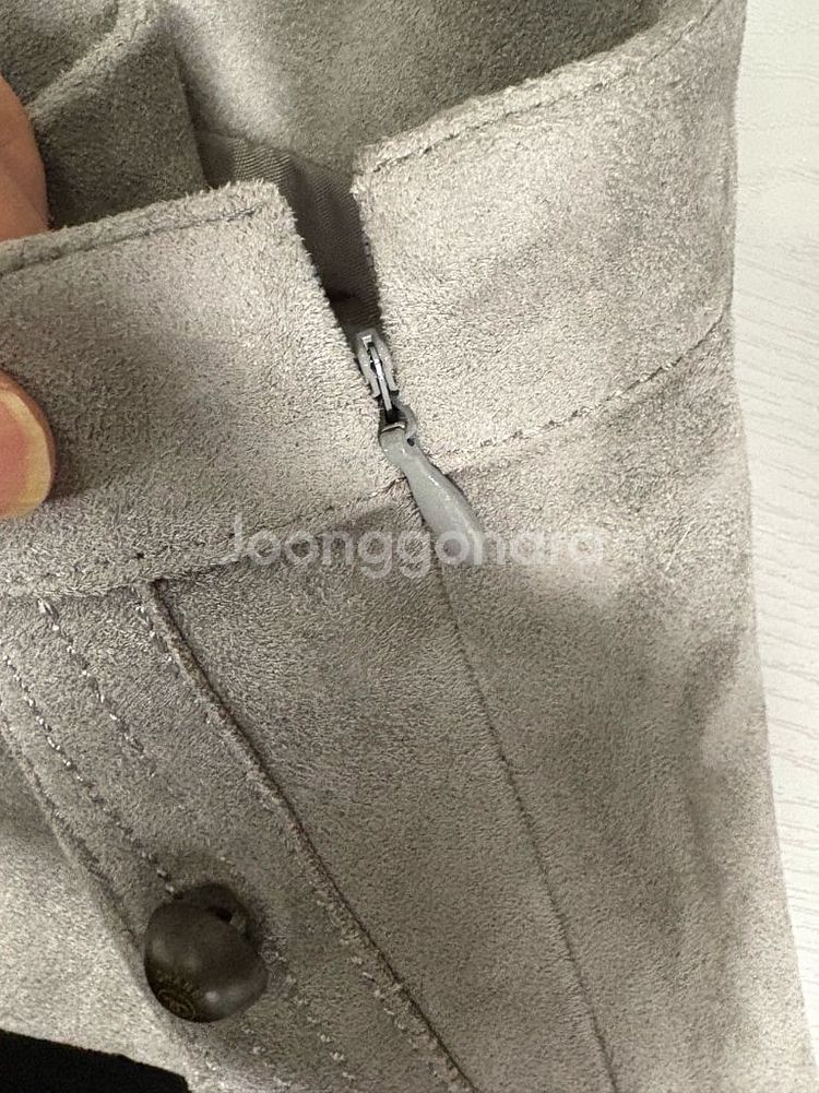 샤넬 스웨이드 플레어스커트--3