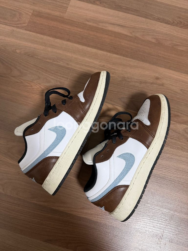 나이키 조던 1 로우 브라운/하늘--0