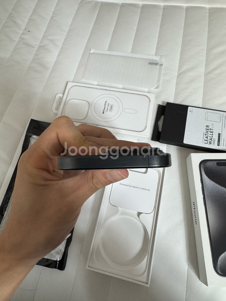 아이폰15프로 128gb 블랙 + 정품맥세이프케이스--4